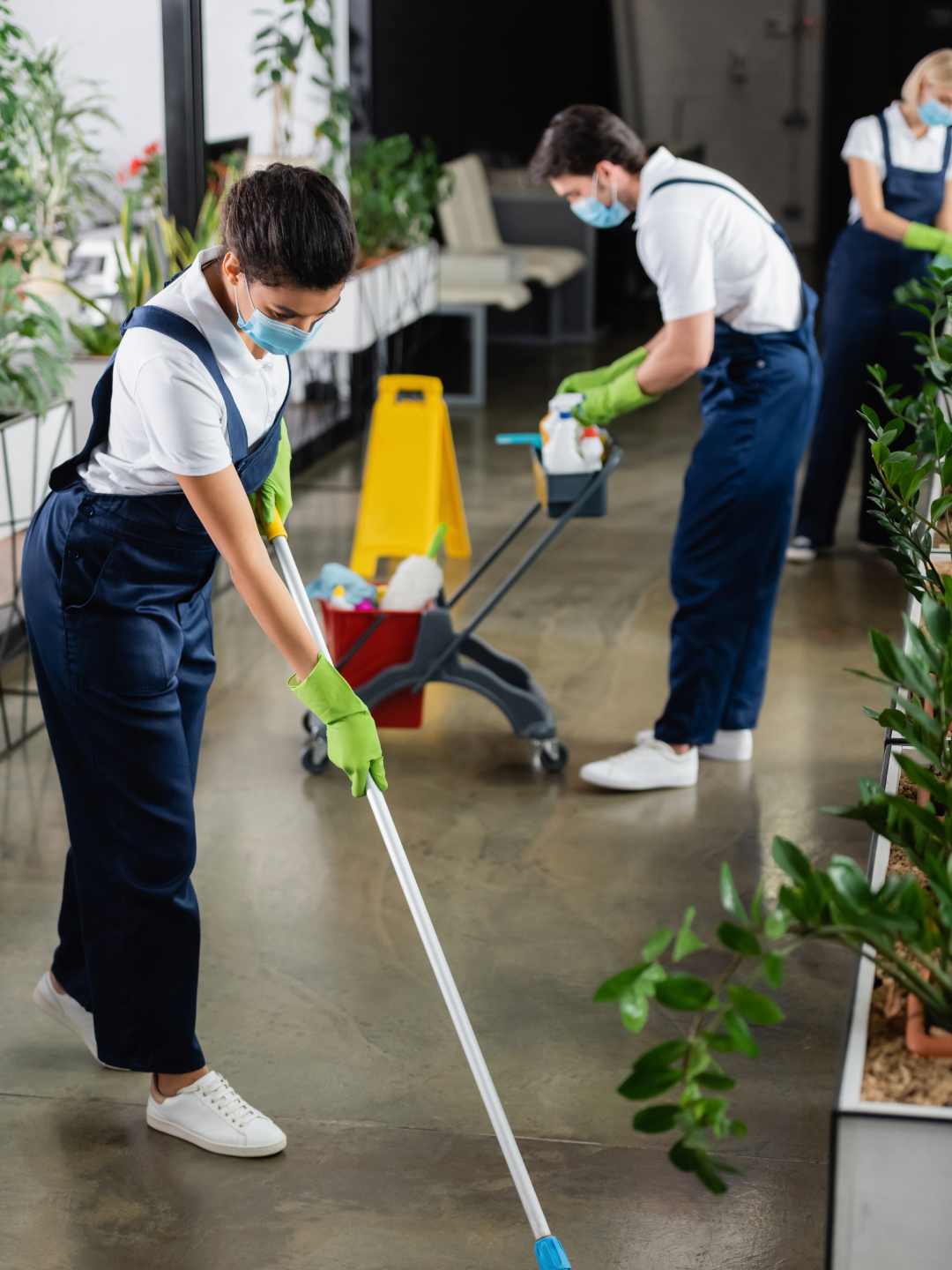 Office cleaning, Floor cleaning